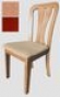  Деревянный стул с мягкой оббивкой  052 