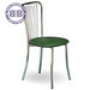  Обеденный стул Лайт-1 глянцевый хром искусственная кожа 2 зелёная 