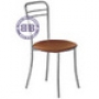  Обеденный стул Лайт-2 матовый хром искусственная кожа 4 коричневая 