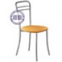  Обеденный стул Лайт-2 матовый хром ЭКО кожа 55 жёлтая 