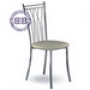 Кухонный стул М-Бистро-204 глянцевый хром искусственная кожа 5 светло-серая 