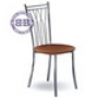  Кухонный стул М-Бистро-204 глянцевый хром искусственная кожа 4 коричневая 