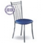  Кухонный стул М-Бистро-204 глянцевый хром искусственная кожа 11 синяя 