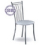  Кухонный стул М-Бистро-204 глянцевый хром искусственная кожа 10 белый мрамор 