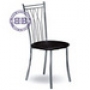  Кухонный стул М-Бистро-204 глянцевый хром искусственная кожа 1 чёрная 