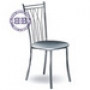  Кухонный стул М-Бистро-204 глянцевый хром ЭКО кожа 56 серебристая 