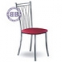  Кухонный стул М-Бистро-204 глянцевый хром ЭКО кожа 52 темно-красная 