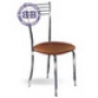  Кухонный стул М-Бистро-200 глянцевый хром искусственная кожа 4 коричневая 