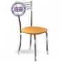  Кухонный стул М-Бистро-200 глянцевый хром ЭКО кожа 55 жёлтая 