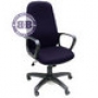  Кресло руководителя CH-808-AXSN-Bl&Blue тканевое чёрно-синее 12-191 
