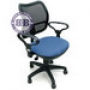 Супер-кресло CH-799-AXSN-Blue спинка чёрная сетка сиденье голубое 26-24 