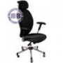  Кресло с подголовником CH-593-ASX-V398-20 цвет - чёрный материал ткань 
