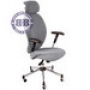  Кресло с подголовником CH-593-ASX-V398-12 цвет - серый материал ткань 