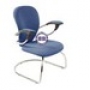  Кресло посетителя CH-661AXSN-V-5167 голубое искусственная кожа DO-5167 