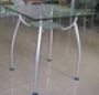  Стол обеденный стеклянный квадратный 70*70 Арт. B--2092-CK серебро 70*70 